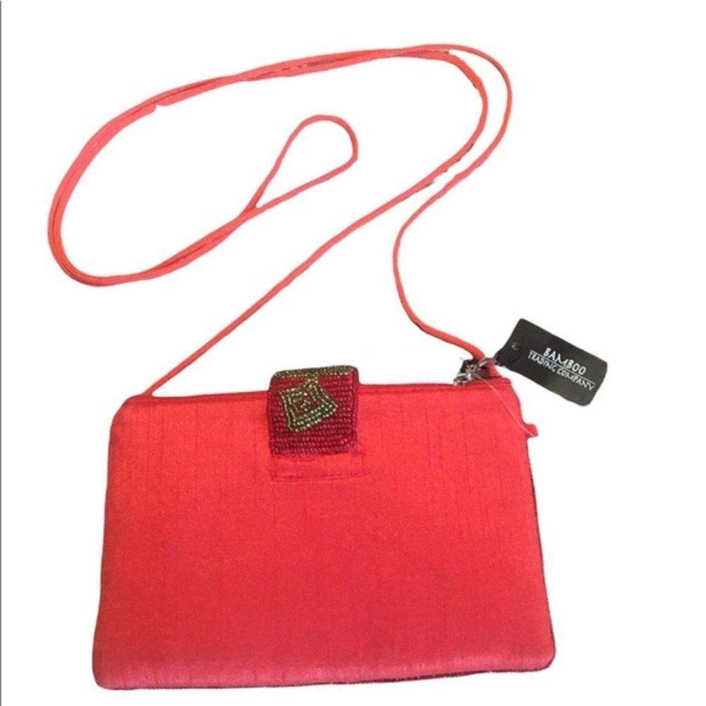 🌸NWT BAMBOO TRADING CO. Beaded Crossbody Bag - Picture 3 of 12